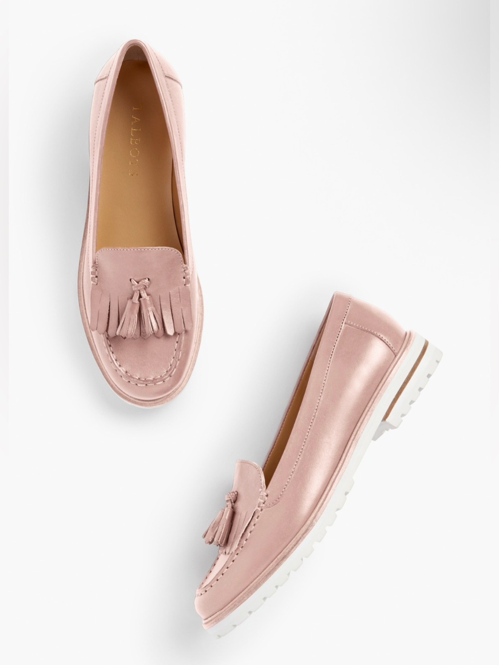 Talbots LAURA TASSELED PLATFORM LOAFERS